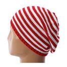 Accesorii Femei San Diego Hat Company KNH3232 Striped Slouchy Beanie RedWhite Stripe