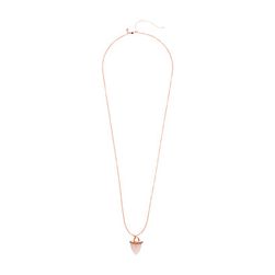 Bijuterii Femei Rebecca Minkoff Acorn Long Pendant Necklace Rose Gold with Rose Quartz
