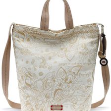 Sakroots Artist Circle Campus Tote Gold Songbird