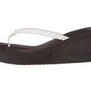Incaltaminte Femei Sanuk Yoga Braided Wedge White