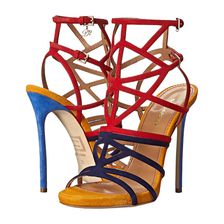DSQUARED2 Strappy Color Block Sandal Ocra/Navy/Rosso
