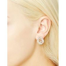 Bijuterii Femei Forever21 Iridescent Rhinestone Studs Rose goldmulti