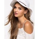 Accesorii Femei CheapChic Crochet Straw Leatherette Trimmed Fedora White