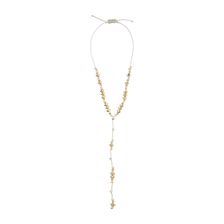 Sam Edelman Knotted Bead Y Necklace Linen
