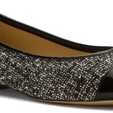 Michael Kors Sabrina Ballet Black/White Tweed/Patent