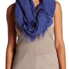 Accesorii Femei 14th Union Frayed Knit Infinity Scarf DENIM BLUE