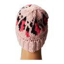 Accesorii Femei San Diego Hat Company KNH3314 Oversized Cable Knit Beanie with Pattern Multi Pink