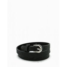 Accesorii Femei CheapChic Basic Buckle Skinny Belt Black Prt