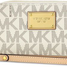 Michael Kors Jet Set large Wristlet - White / Beige N/A