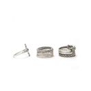 Bijuterii Femei Forever21 Twisted Ring Set Bsilvergrey
