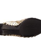 Incaltaminte Femei LAUREN Ralph Lauren Skyla Ralph Lauren GoldBlack Metallic Kid SkinElko Nubuck