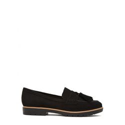 Incaltaminte Femei Forever21 Faux Suede Tasseled Loafers Black