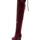 Incaltaminte Femei Catherine Catherine Malandrino Sorcha Faux Fur Footbed Over-The-Knee Boot burgundy