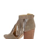 Incaltaminte Femei Chinese Laundry Boho Peep Toe Bootie GREY-SUEDE