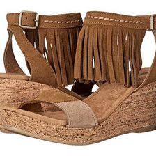Incaltaminte Femei Minnetonka Poppy Dusty Brown SuedeColor Block Patches