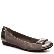 Incaltaminte Femei AK Anne Klein AK Sport Adelise Ballet Flat Pewter Metallic