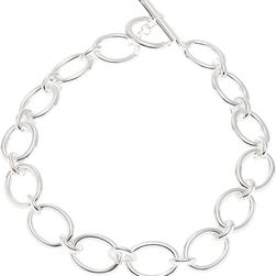 Ralph Lauren Oval-Link Necklace Silver