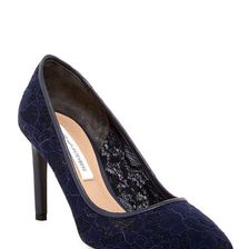Incaltaminte Femei Diane Von Furstenberg London Lace Pump NAVY