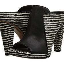 Incaltaminte Femei 10 Crosby Derek Lam Jiles BlackWhite Mini Stripe Snake