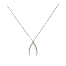 Bijuterii Femei Forever21 Wishbone Pendant Necklace Silver