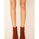 Incaltaminte Femei Forever21 Faux Suede Ankle Booties Brown