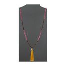 Bijuterii Femei French Connection Beaded Tassel Pendant Necklace Lime GreenBrownPinkBlue
