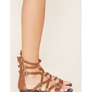 Incaltaminte Femei Forever21 Strappy Faux Leather Sandals Brown