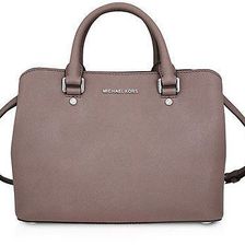 Michael Kors Savannah Medium Saffiano Leather Satchel - Cinder N/A