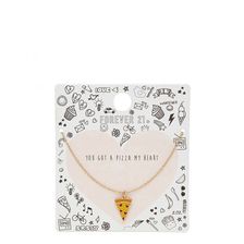 Bijuterii Femei Forever21 Pizza Charm Necklace Goldmulti