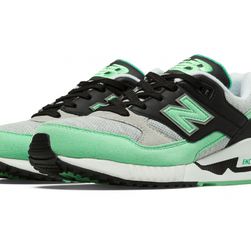 Incaltaminte Femei New Balance 530 90s Running Leather Grey with Green Black