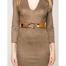 Accesorii Femei CheapChic Oh Chain Link Buckle Stretch Belt Camel