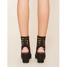 Incaltaminte Femei Forever21 Faux Suede Cutout Sandals Black