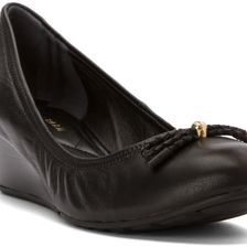 Cole Haan Tali Grand Lace Wedge 40 Black