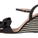 Incaltaminte Femei Kate Spade New York Iballa Black GrosgrainBlackWhite Stripe Stack Heel