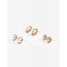 Bijuterii Femei CheapChic Orbital Rhinestone 3 Pair Earring Set Pearl