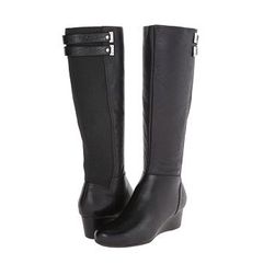 Incaltaminte Femei Rockport Total Motion Gore Tall Boot w Double Strap Black Leather