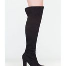 Incaltaminte Femei CheapChic Style Stud-y Chunky Thigh-high Boots Black