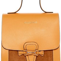 Valentino By Mario Valentino Amy Leather Satchel MIELE