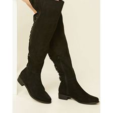 Incaltaminte Femei Forever21 Faux Suede Knee-High Boots Black
