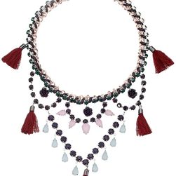 French Connection Drama Swag Necklace Hematite/Rose Gold/Silver/Multicolor