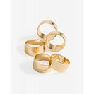 Bijuterii Femei CheapChic Clean Metal 5pc Ring Set Met Gold