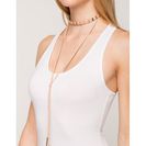 Bijuterii Femei CheapChic Metal Bar Accent Faux Leather Wrap Choker TaupeKhaki