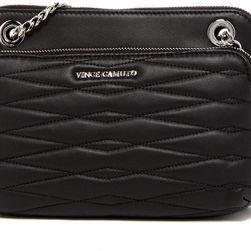 Vince Camuto Lizel Convertible Leather Crossbody NERO 01