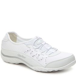 Incaltaminte Femei SKECHERS Relaxed Fit Breathe Easy Glimmered Up Slip-On Sneaker White