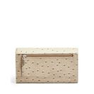 Accesorii Femei GUESS Lenora Ostrich-Embossed Slim Wallet stone multi