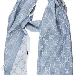 Gucci Scarf Jacquard Blue