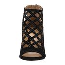 Incaltaminte Femei Michael Kors Yvonne Open Toe Bootie Black Kid Suede