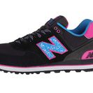 Incaltaminte Femei New Balance WL574 BlackBlue SuedeMesh