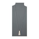 Bijuterii Femei GUESS Faux Leather Pendant Necklace SilverWhite