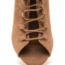 Incaltaminte Femei CheapChic Daily Strut Lace-up Chunky Booties Taupe